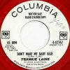 Frankie Laine - Don't Make My Baby Blue - Columbia